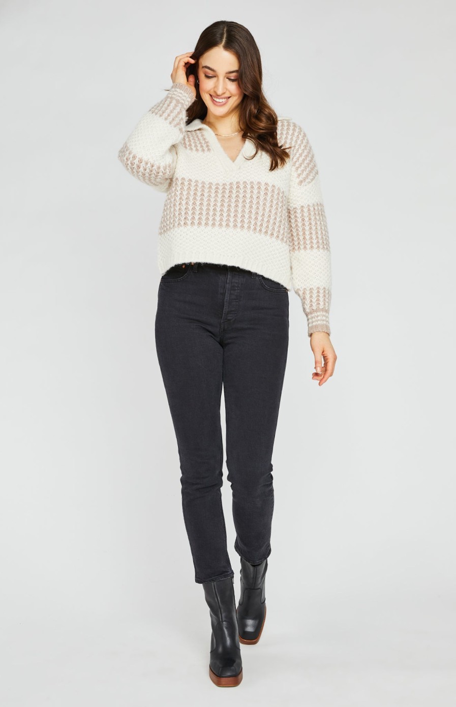 The Knit Edit Gentle Fawn | Levy Pullover Sweater