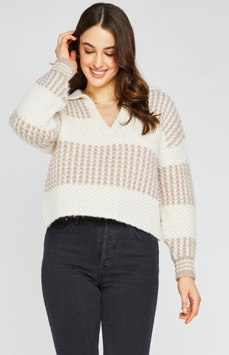 The Knit Edit Gentle Fawn | Levy Pullover Sweater