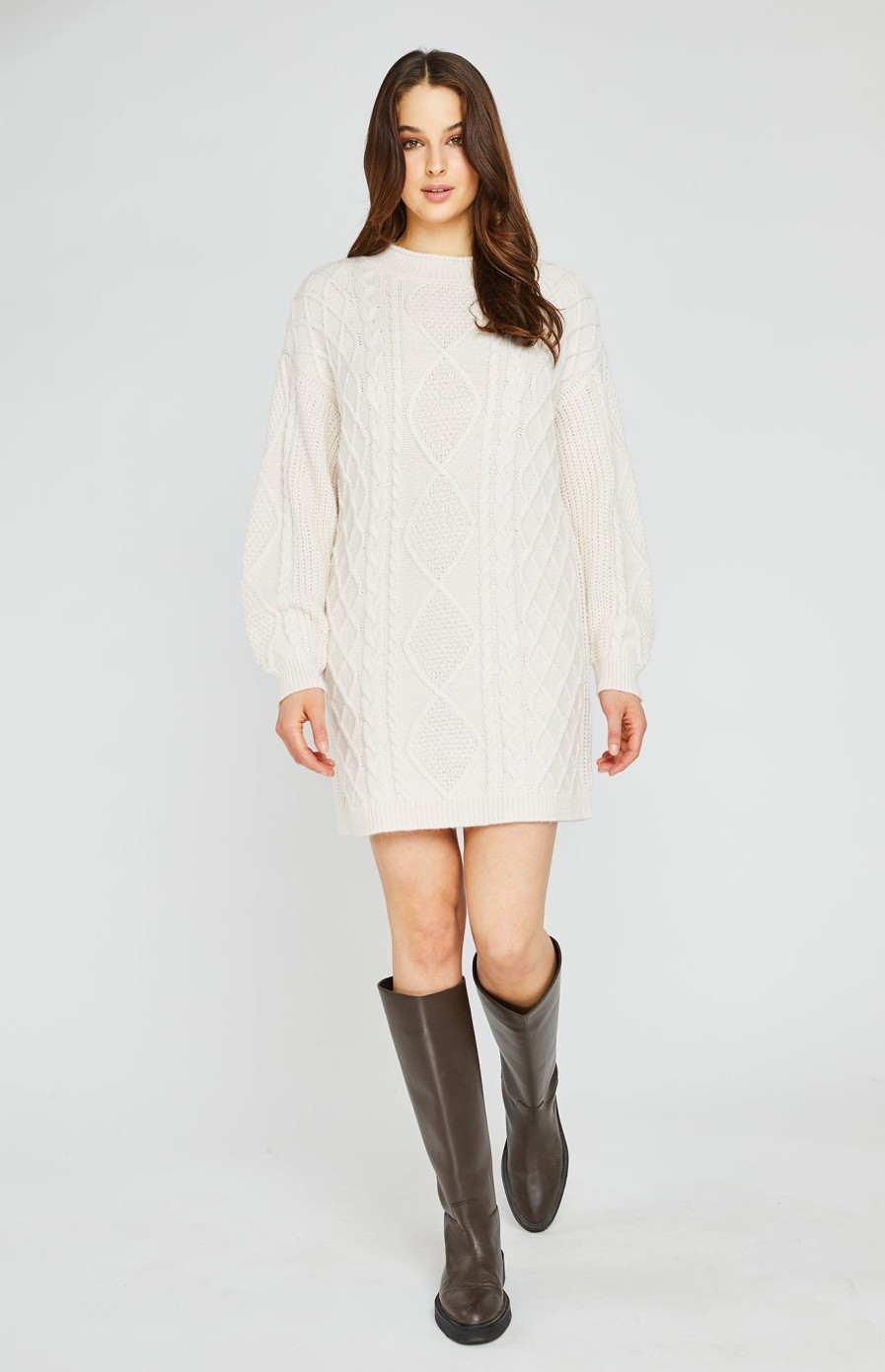 The Knit Edit Gentle Fawn | Ingrid Knit Dress